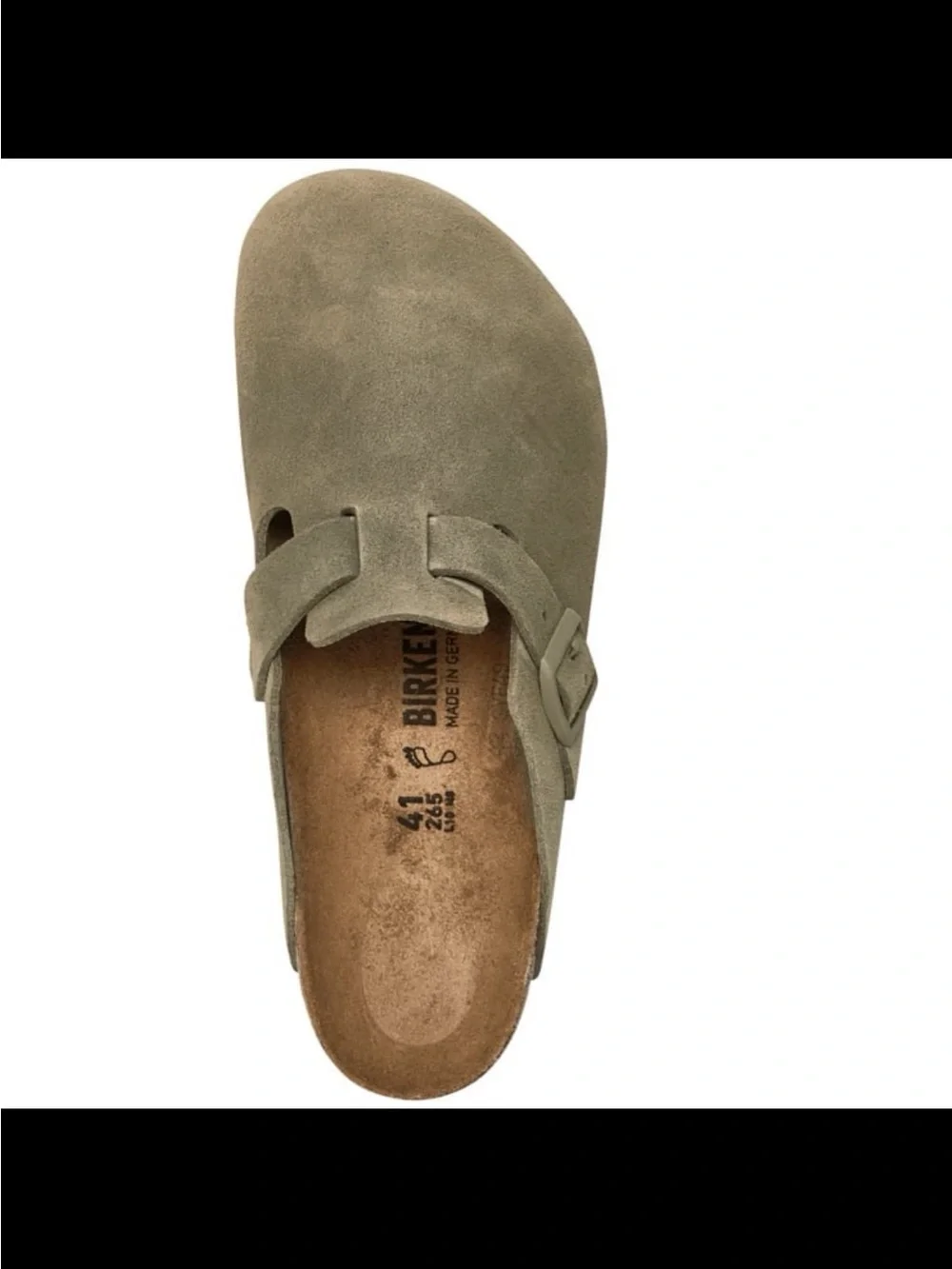 NWB Birkenstock men’s Boston suede leather casual clogs olive green size 11-11.5